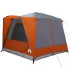 Tente de camping 5 personnes Gris et orange 333 x 317 x 194 cm 523061523061