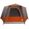 Tente de camping 5 personnes Gris et orange 333 x 317 x 194 cm 523061523061
