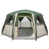 Tente de Campagne 6-Personnes avec toit Vert 425 x 396 x 222 cm 523064523064