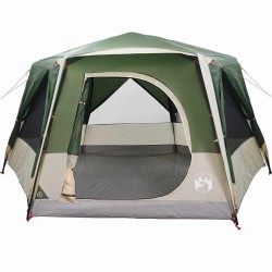 Tente cabine 7 personnes avec toit Vert 400 x 350 x 212 cm 523066523066