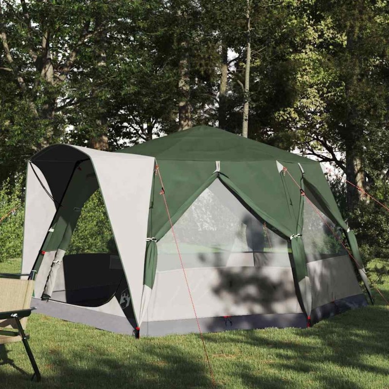 Tente de camping 5 personnes Vert et blanc 333 x 317 x 194 cm 523070523070