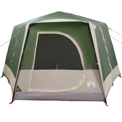 Tente de camping 5 personnes Vert et blanc 333 x 317 x 194 cm 523070523070