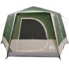Tente de camping 5 personnes Vert et blanc 333 x 317 x 194 cm 523070523070