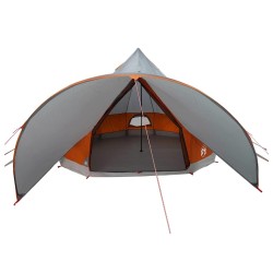 Tente Teepee 7-Personnes Gris et orange 600 x 600 x 347 cm 523074523074