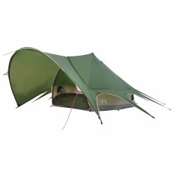 Tente Teepee 7-Personnes Vert et gris 600 x 600 x 347 cm 523075523075