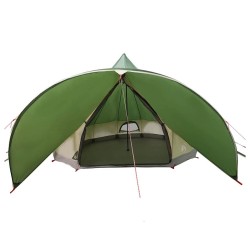 Tente Teepee 7-Personnes Vert et gris 600 x 600 x 347 cm 523075523075