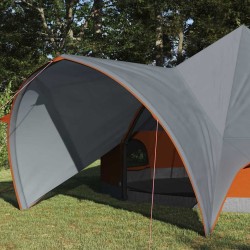 Tente Teepee 5 personnes Gris et orange 415 x 415 x 247 cm 523077523077