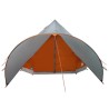 Tente Teepee 5 personnes Gris et orange 415 x 415 x 247 cm 523077523077