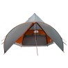 Tente Teepee 5 personnes Gris et orange 415 x 415 x 247 cm 523077523077