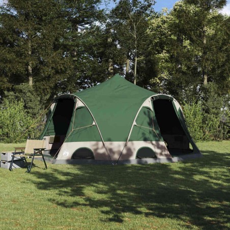Tente en dôme 4 personnes avec toit Vert 505 x 450 x 248 cm 523079523079