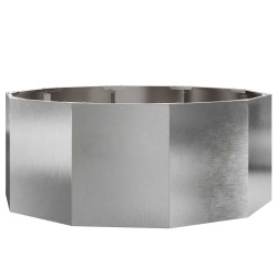 Jardinière Argent 90 x 90 x 35 cm Acier inoxydable 523085523085