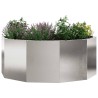 Jardinière Argent 90 x 90 x 35 cm Acier inoxydable 523085523085