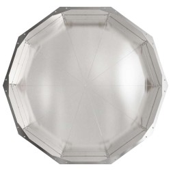 Jardinière Argent 90 x 90 x 35 cm Acier inoxydable 523085523085