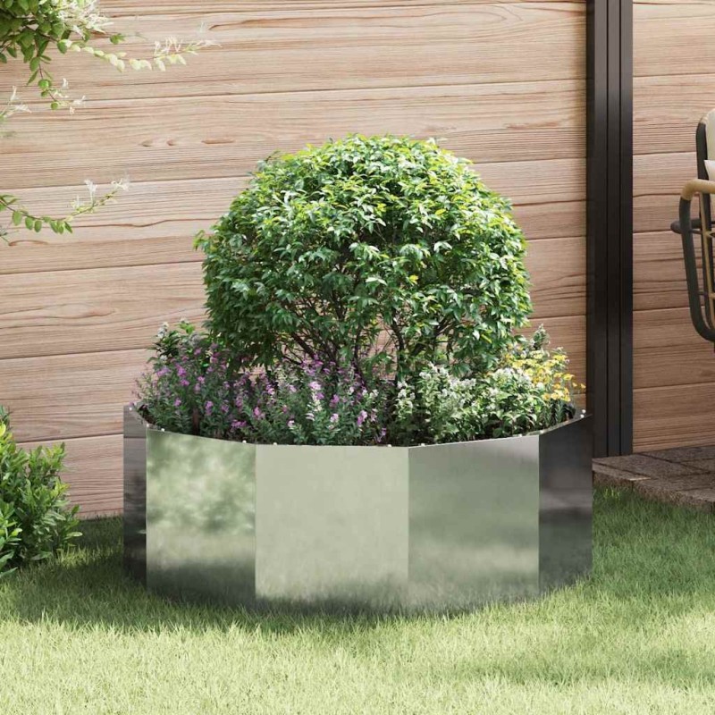 Jardinière Argent 90 x 90 x 35 cm Acier galvanisé 523086523086
