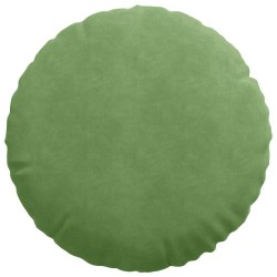 Coussins de siège 2 pcs Vert clair Ø50 x 19 cm Velours 523090523090
