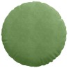 Coussins de siège 2 pcs Vert clair Ø50 x 19 cm Velours 523090523090