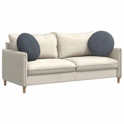 Coussins de siège 2 pcs Gris foncé Ø50 x 19 cm Velours 523091523091