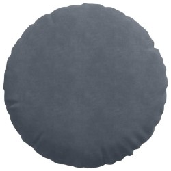 Coussins de siège 2 pcs Gris foncé Ø50 x 19 cm Velours 523091523091