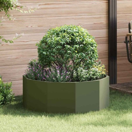 Jardinière Vert olive 90 x 90 x 35 cm Acier 523093523093
