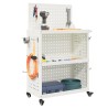 Chariot à outils Blanc 65 x 35 x 111 cm Acier laminé à froid 523095523095
