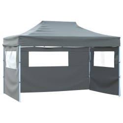 Tente pliable avec 4 parois latérales 3 x 4,5 m Anthracite 523096523096