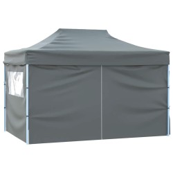 Tente pliable avec 4 parois latérales 3 x 4,5 m Anthracite 523096523096