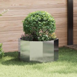 Jardinière Argent 60 x 60 x 35 cm Acier inoxydable 523099523099