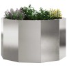Jardinière Argent 60 x 60 x 35 cm Acier inoxydable 523099523099