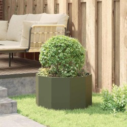 Jardinière Vert olive 60 x 60 x 35 cm Acier 523101523101