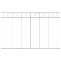 Élément de clôture Assen Blanc 170 x 100 cm Acier 523106523106