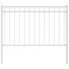 Élément de clôture Assen Blanc 170 x 130 cm Acier 523119523119