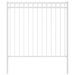 Élément de clôture Assen Blanc 170 x 170 cm Acier 523121523121