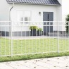 Élément de clôture Assen Blanc 170 x 150 cm Acier 523122523122