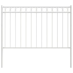 Élément de clôture Assen Blanc 170 x 150 cm Acier 523122523122
