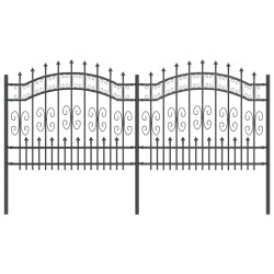 Clôture de jardin Kampen Gris 240 x 140 cm 523128523128