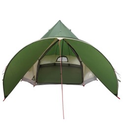 Tente Teepee 5 personnes Vert et gris 415 x 415 x 247 cm 523129523129