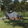 Tente Teepee 3 personnes Gris et orange 600 x 600 x 347 cm 523130523130