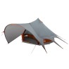 Tente Teepee 3 personnes Gris et orange 600 x 600 x 347 cm 523130523130
