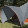 Tente Teepee 3 personnes Gris et orange 600 x 600 x 347 cm 523130523130
