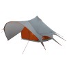 Tente Teepee 3 personnes Gris et orange 600 x 600 x 347 cm 523130523130
