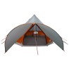 Tente Teepee 3 personnes Gris et orange 600 x 600 x 347 cm 523130523130