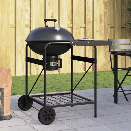 Grill extérieur avec roue Noir 91 x 71 x 107 cm Métal 523162523162