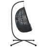 Chaise suspendue Anthracite et noir 104 x 100 x 191 cm 523172523172