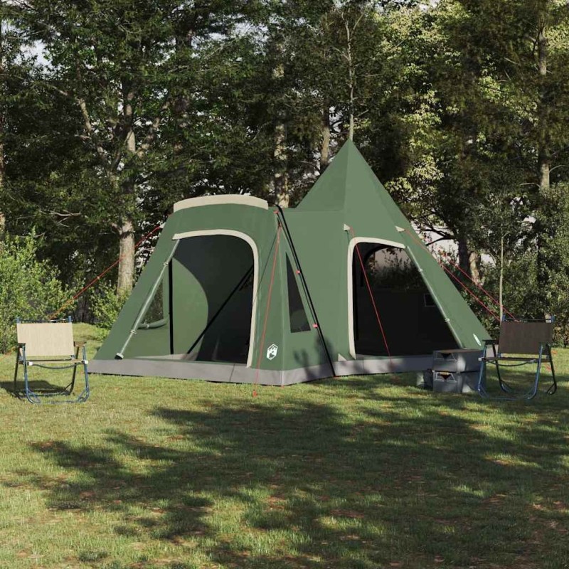 Tente Teepee 5 personnes avec toit Vert 545 x 450 x 295 cm 523178523178