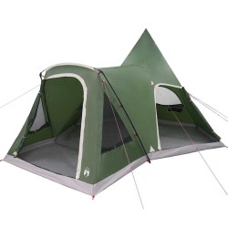 Tente Teepee 5 personnes avec toit Vert 545 x 450 x 295 cm 523178523178