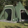 Tente Teepee 5 personnes avec toit Vert 545 x 450 x 295 cm 523178523178