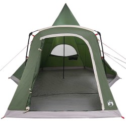 Tente Teepee 5 personnes avec toit Vert 545 x 450 x 295 cm 523178523178
