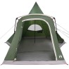 Tente Teepee 5 personnes avec toit Vert 545 x 450 x 295 cm 523178523178