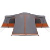 Tente 16 personnes avec toit Gris et orange 680 x 510 x 210 cm 523180523180