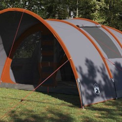 Tente Tunnel 8-Personnes Gris et orange 710 x 460 x 245 cm 523183523183